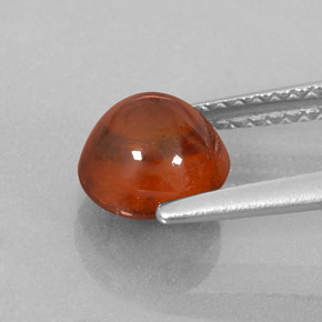 2,27 ctw natürlicher orangefarbener Spessartin, Transparent, Transparent / Lichtdurchlässig