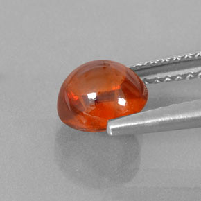 1,98 ctw natürlicher orangefarbener Spessartin, Transparent, Transparent / Lichtdurchlässig