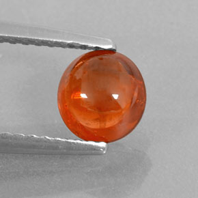 1,26 ctw natürlicher orangefarbener Spessartin, Transparent, Transparent / Lichtdurchlässig
