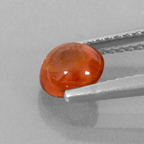 1,26 ctw natürlicher orangefarbener Spessartin, Transparent, Transparent / Lichtdurchlässig