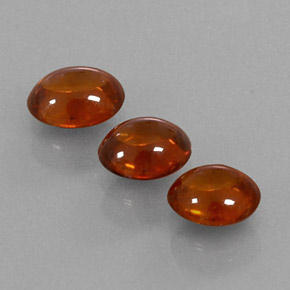  ct natürliche orangefarbener Spessartin-Edelsteine, Transparent, Transparent / Lichtdurchlässig