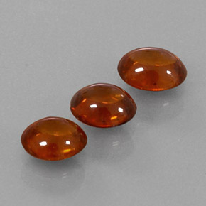  ct natürliche orangefarbener Spessartin-Edelsteine, Transparent, Transparent / Lichtdurchlässig