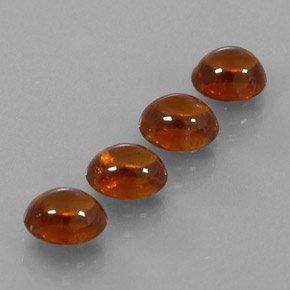  ct natürliche orangefarbener Spessartin-Edelsteine, Transparent, Transparent / Lichtdurchlässig