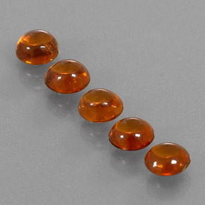  ct natürliche orangefarbener Spessartin-Edelsteine, Transparent, Transparent / Lichtdurchlässig