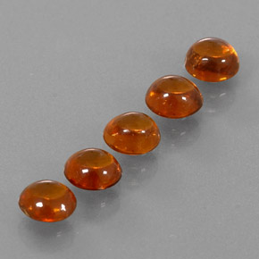 ct natürliche orangefarbener Spessartin-Edelsteine, Transparent, Transparent / Lichtdurchlässig