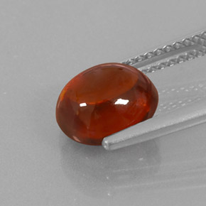 4,00 ctw natürlicher orangefarbener Spessartin, Transparent, Transparent / Lichtdurchlässig