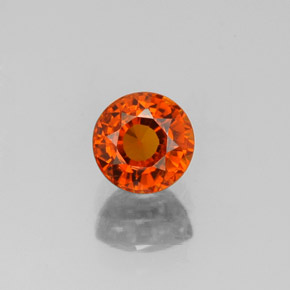 0,99 ctw natürlicher orangefarbener Spessartin, Rundschliff, VS-SI