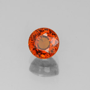 0,99 ctw natürlicher orangefarbener Spessartin, Rundschliff, VS-SI