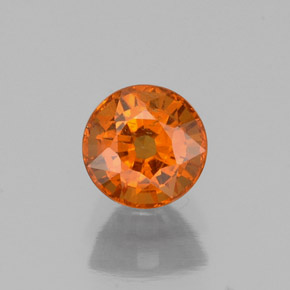 0,83 ctw natürlicher orangefarbener Spessartin, Rundschliff, VS
