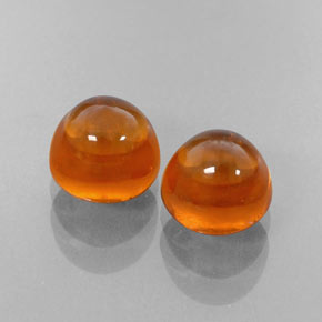  ct natürliche orangefarbener Spessartin-Edelsteine, Transparent, Transparent / Lichtdurchlässig