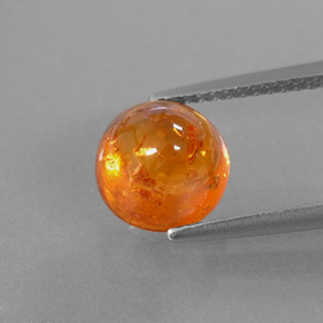 4,50 ctw natürlicher orangefarbener Spessartin, Transparent, Transparent / Lichtdurchlässig