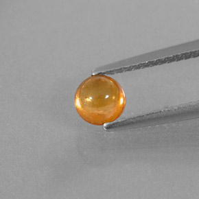 0,87 ctw natürlicher orangefarbener Spessartin, Transparent, Transparent / Lichtdurchlässig