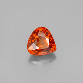 1,88 ctw natürlicher orangefarbener Spessartin, Birnenform, VS