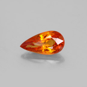 1,81 ctw natürlicher orangefarbener Spessartin, Birnenform, VS-SI