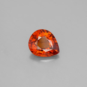 1,57 ctw natürlicher orangefarbener Spessartin, Birnenform, VS