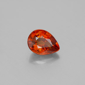 1,70 ctw natürlicher orangefarbener Spessartin, Birnenform, VS-SI