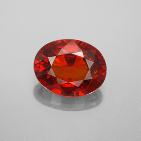 3,36 ctw natürlicher roter Spessartin, Oval Schliff, VS-SI