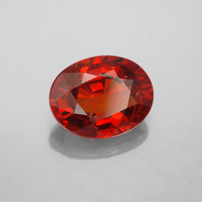 3,36 ctw natürlicher roter Spessartin, Oval Schliff, VS-SI
