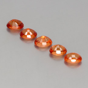 4,18 ct natürliche orangefarbener Spessartin-Edelsteine, Oval Schliff, VS