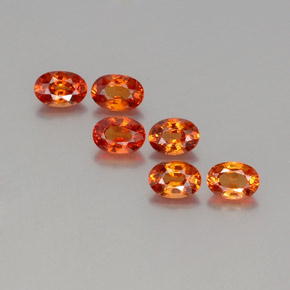 3,45 ct natürliche Mittelorange Spessartit-Garn-Edelsteine, Oval Schliff, VS