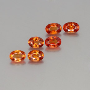 3,45 ct natürliche Mittelorange Spessartit-Garn-Edelsteine, Oval Schliff, VS