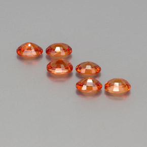 3,45 ct natürliche Mittelorange Spessartit-Garn-Edelsteine, Oval Schliff, VS