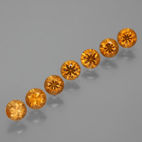 2.26 ct natürliche Aprikose Orange Spessartit-Garn-Edelsteine, Rund Schliff, VS