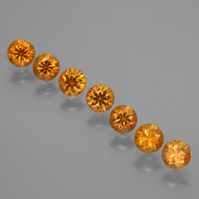 2.26 ct natürliche Aprikose Orange Spessartit-Garn-Edelsteine, Rund Schliff, VS