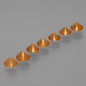2.26 ct natürliche Aprikose Orange Spessartit-Garn-Edelsteine, Rund Schliff, VS