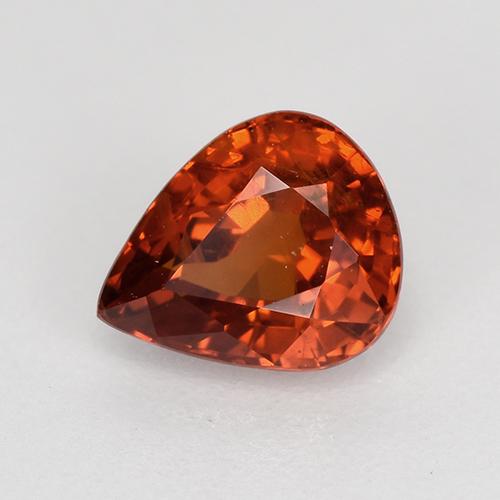 1,08 ctw natürlicher roter Spessartin, Birnenform, VS