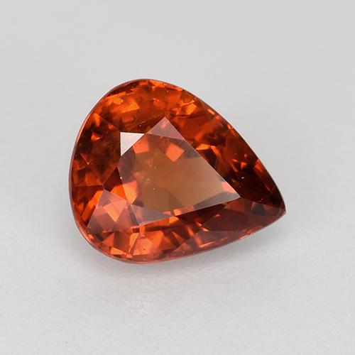 1,08 ctw natürlicher roter Spessartin, Birnenform, VS