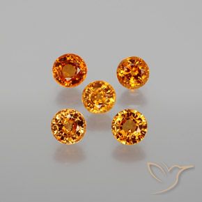 2,26 ct natürliche orangefarbener Spessartin-Edelsteine, Rundschliff, VS