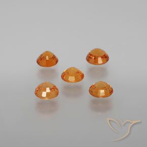 2,26 ct natürliche orangefarbener Spessartin-Edelsteine, Rundschliff, VS