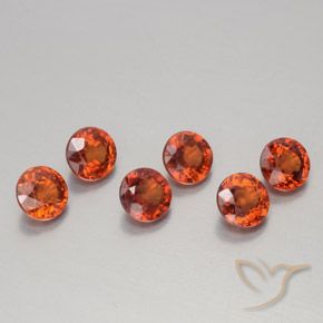 2.22 ct natürliche Amber Orange Spessartit-Garn-Edelsteine, Runden, VS