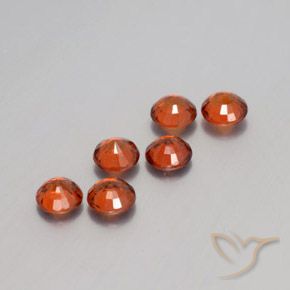 2.22 ct natürliche Amber Orange Spessartit-Garn-Edelsteine, Runden, VS