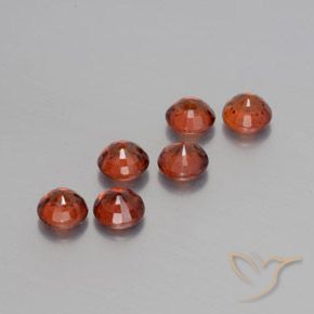 2.40 ct natürliche Intensives Rot Spessartit-Garn-Edelsteine, Runden, VS