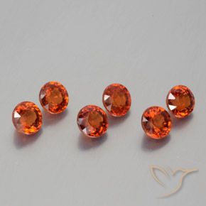 2.64 ct natürliche Feuerrot Spessartit-Garn-Edelsteine, Runden, VS