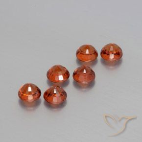 2.64 ct natürliche Feuerrot Spessartit-Garn-Edelsteine, Runden, VS