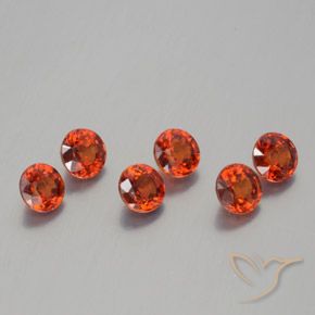 2.41 ct natürliche Mittelrot Spessartit-Garn-Edelsteine, Runden, VS