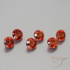 2.19 ct natürliche Feuerrot Spessartit-Garn-Edelsteine, Runden, VS