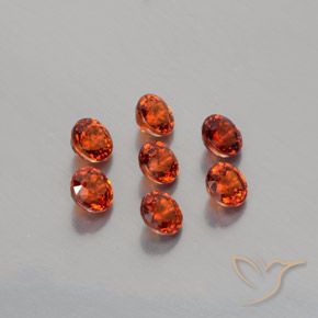 2.51 ct natürliche Intensives Rot Spessartit-Garn-Edelsteine, Runden, VS