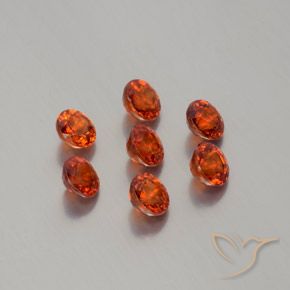 2.88 ct natürliche Mittelrot Spessartit-Garn-Edelsteine, Runden, VS