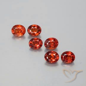 2.90ctw Natürlicher Mittelrot Spessartit-Garn, Oval, VVS-VS
