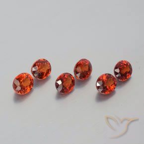 2.90 ct natürliche Mittelrot Spessartit-Garn-Edelsteine, Oval, VVS-VS