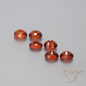 2.90 ct natürliche Mittelrot Spessartit-Garn-Edelsteine, Oval, VVS-VS