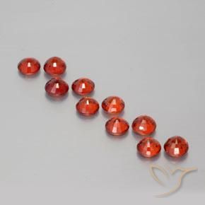 3.51 ct natürliche Intensives Rot Spessartit-Garn-Edelsteine, Runden, VS