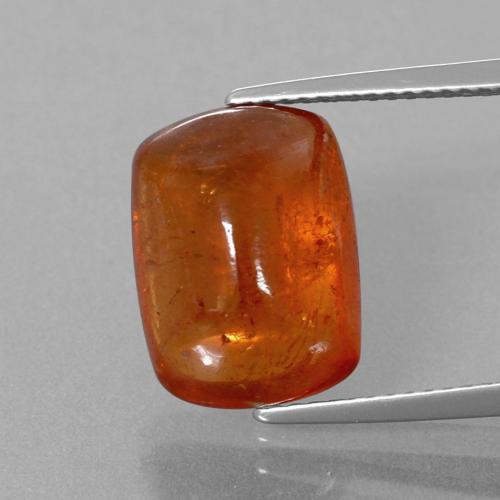 9,17 ctw natürlicher Amber Orange Spessartit-Garn, Kissenschliff, Transparent