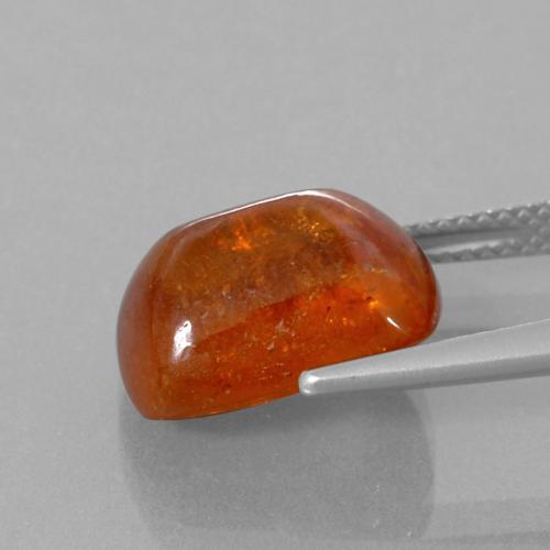 9,17 ctw natürlicher Amber Orange Spessartit-Garn, Kissenschliff, Transparent