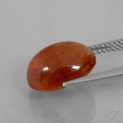 9,17 ctw natürlicher Warmes Orange Spessartit-Garn, Oval, Transparent