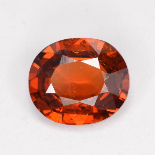 1,20 ctw natürlicher orangefarbener Spessartin, Oval Schliff, VS